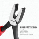 WORKPRO 8" Linesman Screw Extractor Pliers(Combination Pliers) with Unique Non-slip Jaws, Stripped Screw Remover Tool, Lineman Plier for Quickly Removal of Damaged or Rusted Fasteners