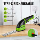 WORKPRO 2 in 1 Handheld 3.6V Electric Cordless Shrubbery Trimmer Hedge Shears/Grass Cutter - Pink Ribbon