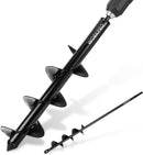WORKPRO 2PC Auger Drill Bit Set for Planting – 1.6 x 16 Inch & 3.5 x 16 Inch Garden Auger Bits, Spiral Drill for Digging Bulb Holes, Fence Posts & Umbrella Holes, Fits 3/8" Hex Drive Drill