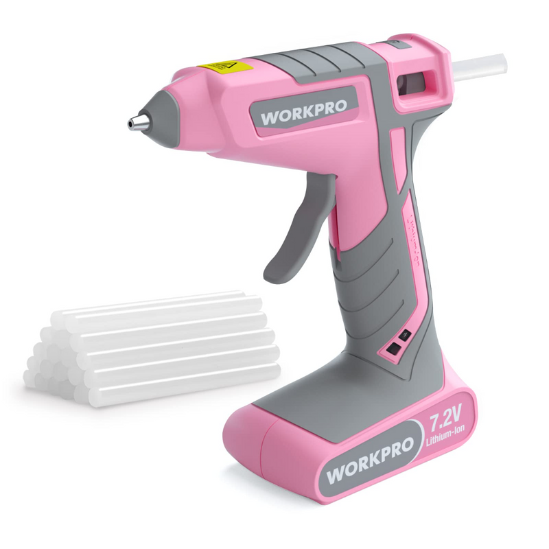 WorkPro 7.2V Cordless Hot Melt Glue Gun Kit 