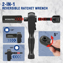 WORKPRO 98-Piece Magnetic Nut Driver Set, Impact Driver Bits, Metric & SAE Cr-V Nut Drivers with Bit Holder, Universal Socket, Socket Adapter, Wing Nut Driver, Ratchet Handle, Quick-Release Extension