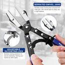WORKPRO 3-Piece Ratcheting Hose Pinch Off Pliers Set, 8", 10", 12" Locking Hose Pinch Pliers Set with Storage Bag - for Radiator, Coolant, Automotive, Fuel Lines