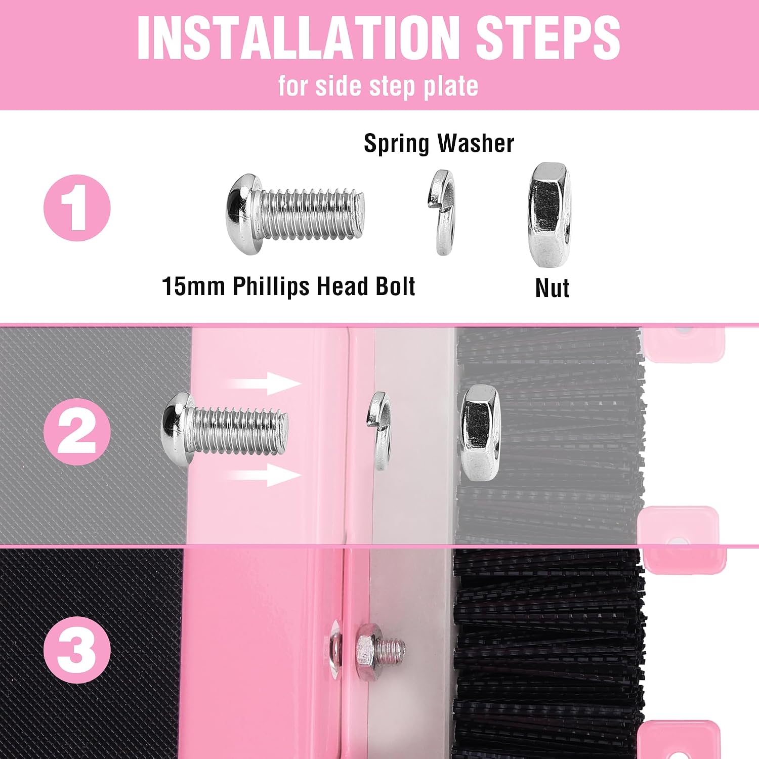 WORKPRO Boot Cleaner, Heavy Duty Shoe Boot Scrubber & Brush Outdoor, Pink