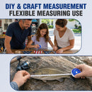 WORKPRO 2-Pack Soft Tape Measure, 60-Inch (150cm) Retractable Measuring Tape for Body Measurements, Sewing, Tailoring, Fabric, Cloth, Knitting and Crafts, Dual-Sided Scales with Carabiner Clip, Blue