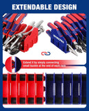WORKPRO 4-Pack Plier Organizer Rack, Pliers Holder and Cutter Organizers with Non-Slip Rubber Base, 40-Slot Tool Box Organizer, Tool Drawer Organizer, Tool Storage, Plier Rack (Pliers Not Included)