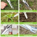 WORKPRO Hand Weeder Puller, 5-in-1 Stainless Steel Garden Trowel with Soft Handle, Gardening Weeding Tool for Easy Weeder Removal, Planting, Weeding, Flower & Vegetable Care in Garden Lawn Yard