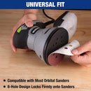 WORKPRO 50-Piece 120 Grit Sanding Discs - 5-Inch 8-Hole Hook and Loop Sandpaper for Random Orbital Sander (Not for Oscillating Tools or Mouse Sander)