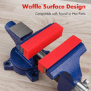 WORKPRO 2-Pair 4-1/2" Vise Jaw Pads, Magnetic TPU Vise Jaw Protective Covers, 1 Multi-Groove Jaw Pads Set and 1 Standard Waffle Surface Jaw Pads Set