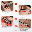 WORKPRO Pneumatic 20 Gauge Staple Gun, Oil-Free T50 Upholstery Stapler with 1260pcs 1/4" to 5/8" Staples, Extended Magazine, 200-count Staple Capacity, for Carpentry, Woodworking and DIY Projects