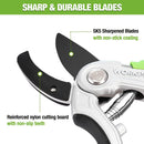 WORKPRO Garden Anvil Pruning Shears, 8" Garden Pruning Scissors Heavy Duty with Ergonomically Design Handle, Labor-Saving Garden Clippers Hand Tools for Thick Dry branches and Dead Plants (W)