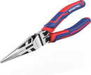 WORKPRO Premium 6" Needle Nose Pliers, Paper Clamp Precision, Heavy-Duty CRV Steel, Soft Grip with Wire Cutter, Long Nose Cutting Pliers