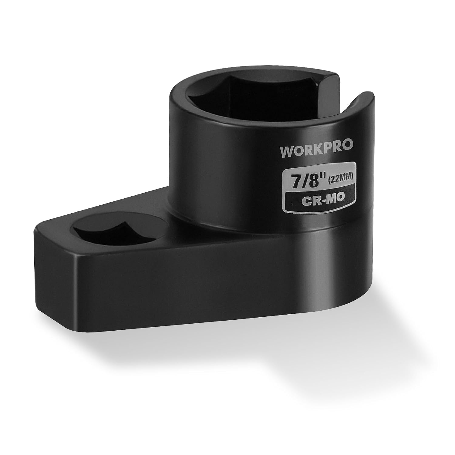 Black offset oxygen sensor removal socket wrench with 7/8 in size marking