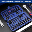 WORKPRO 27 PCS Magnetic Nut Driver Set, Impact Drill Driver Bit 1/4" Hex Shank, SAE & Metric Cr-V Steel Power Nut Drivers with Quick-release Extensions, Impact Socket Adapters, Bit Holder and Toolbox