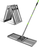 WORKPRO Lawn Leveling Rake, 30” x 10” Rake with 6FT Adjustable Handle | Heavy Duty Leveling Rake with Premium Stainless Steel & No-Slip Grip for Garden, Backyard, Golf Course, Farm, Pasture