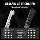 WORKPRO Folding Utility Knife with 10 Extra SK5 Blades, EDC Razor Sharp Knife with G10 Handle, Quick Change Box Cutter with Belt Clip, for Heavy Duty, DIY, Home, Office & Artcraft Use - Black