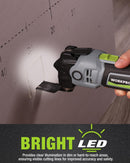 WORKPRO 400W Oscillating Multi-Tool, 6-Speed Corded Power Saw with LED Light, Quick Blade Change, 3.5° Oscillation Angle, 23 Accessories for Cutting, Sanding, Scraping