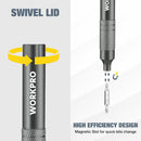 WORKPRO 24 in 1 Multi Bit Mini Screwdriver Set Magnetic, Manual Pen Screwdrivers, Tough S2 Steel Small Screwdriver Bits for Eyeglass, Watch, Laptop, Phone, Jewelry and Electronic, Grey