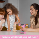 WORKPRO 7.2V Cordless Hot Melt Glue Gun Kit - Pink Ribbon