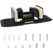 Extra wide boot scrubber brush with black bristles plus included mounting hardware
