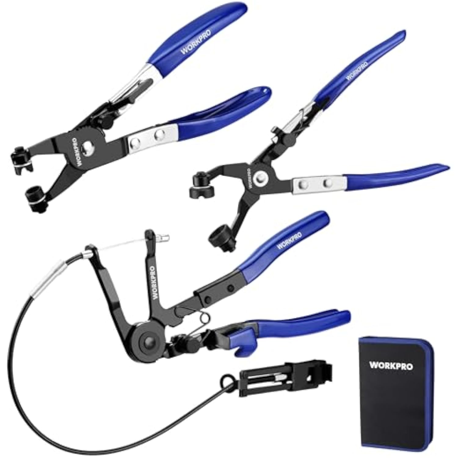 WORKPRO 3-Piece Hose Clamp Pliers Set with Pouch - 27