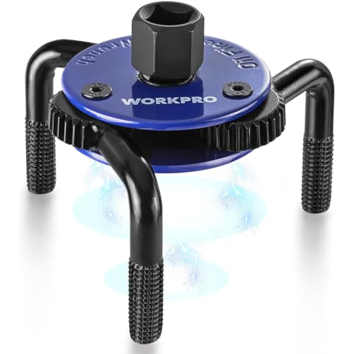 WORKPRO Magnetic Adjustable Oil Filter Wrench, Universal 3-Jaw Removal Tool 3