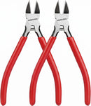 WORKPRO 2 Pack Wire Cutters, 6 Inch Precision Flush Cutters, Side Cutters | 2-Piece Diagonal Cutters with Carbon Steel, Ergonomic Handles for Crafts, Jewelry Making, Electronics, 3D Print, Floral