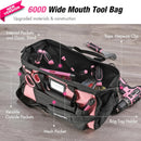 WORKPRO Pink Drill Set with UPGRADED Tool Bag, 157PCS Tool Kit For Home with 20V Cordless Drill Driver, Household Pink Tool Set including Screwdriver, Hammer, Tool Kit for Women and Men - Pink Ribbon