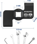 WORKPRO Wrench Extender Tool for 1/2 Inch or 21mm Hex Drive, Universal Wrench Extender Adapter to Leverage over Stubborn Nuts & Bolts, Ideal for Automotive Repair, Break Bars, DIY, Garages, Mechanic