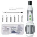 WORKPRO Cordless 4V USB Rechargeable Lithium-ion Battery Screwdriver Kit - Pink Ribbon