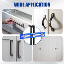 WORKPRO Cabinet Hardware Jig, Aluminum Alloy Cabinet Handle Jig with 4mm Drill Guide, Adjustable Cabinet Handle Template for Handles/Pull/Knobs on Drawers & Cabinets