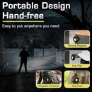 WORKPRO Mini Keychain Work Light, COB Keychain Flashlight with Hat Clip, Rechargeable Magnetic EDC Carabiner Flashlight, 3 Light Modes Emergency Light for Camping, Biking and Car Repairing, Black