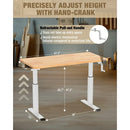 WORKPRO 47.2" x 23.6" Adjustable Height Workbench with Crank Handle, 300 LBS Load Capacity(W)