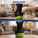 WORKPRO Foam Wet Filters (For W125442AE 1.5 Gallon Vacuum Cleaner) - 3 Pack