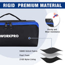 WORKPRO Tool Bag with Zipper, 10" Utility Wide Mouth Heavy Duty Tool Storage Bag, Multipurpose Zipper Tool Pouch Tote Bag for Organizer 3-pack