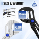 WORKPRO 2-Piece Mini Pliers Set with Pouch, 4-Inch Water Pump Plier & Plier Wrench, High-Toughness Alloy Steel Mini Groove Joint & Smooth Jaw Plier, EDC Pliers for Tight Spaces & Versatile Use