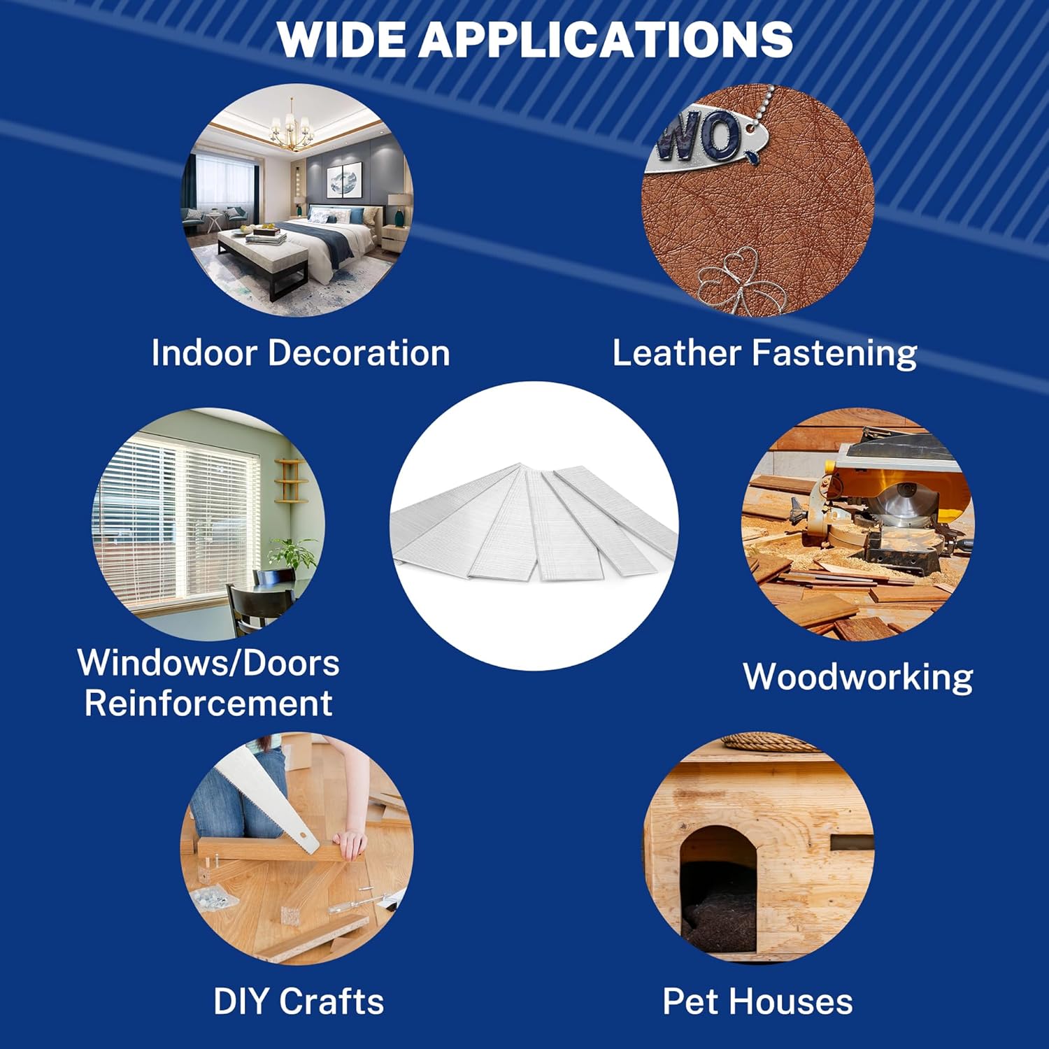 18-gauge brad nails for indoor decoration, doors, DIY crafts, woodworking, and pet houses