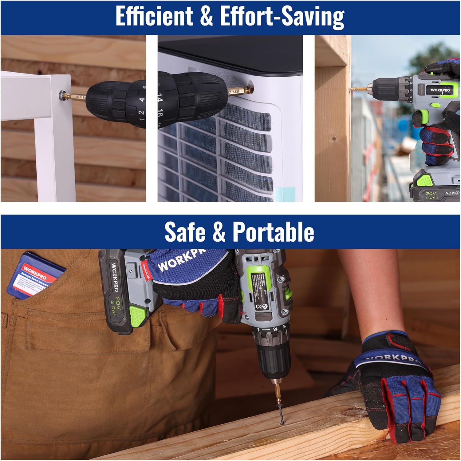 Screw extractor bits for power-drill use to remove damaged screws safely and portably