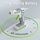 WORKPRO 7.2V Cordless Hot Melt Glue Gun Kit - Pink Ribbon