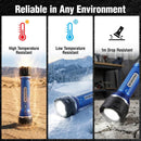 WORKPRO Flashlight Rechargeable, High Lumens Aluminum IPX7 Waterproof Flash Light, 3 Mode Battery Powered & USB C Handheld Compact Flashlight for Home, Camping, Hiking, Emergency