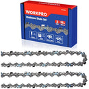 WORKPRO 2-Pack 16 Inch Chainsaw Chain, 3/8"Pitch, 56 Drive Links Wood Cutting Saw Chain for Chainsaw Parts