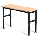 WORKPRO 48"/60" Adjustable Workbench 2000 LBS Load Capacity Hardwood Worktable with Power Outlets
