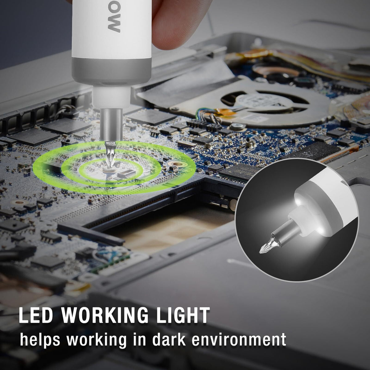 WORKPRO 4V cordless electric screwdriver kit with LED work light, innovation, quality, durable and secure