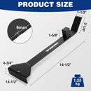 WORKPRO 17＂ Heavy Duty Pull and Pry Bar, Professional Pull Bar Flooring Tool for Wood Floor, Vinyl Plank, LVP, LVT and Floating Floor Installation