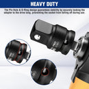 WORKPRO 1/2" F to 3/4" M Impact Socket Adapter, Cr-Mo Steel, Socket Adapter Set for Impact Driver Conversions, Square Drive Reducer for Impact Driver Wrench