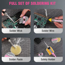 WORKPRO Soldering Iron Kit, 90W Soldering Gun with Digital Display, Iron Tips, 11-in-1 Adjustable Temperature Welding Kit for Electronic Repair, DIY Enthusiasts(110V US Plug,Pink)