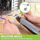 WORKPRO 400W Mini Hot Air Gun with Reflector Nozzle - Pink Ribbon