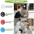 WORKPRO 600W HVLP Paint Sprayer with 4 Nozzles, 3 Spray Patterns & Adjustable Flow