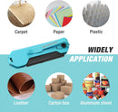 WORKPRO EDC Folding Utility Knife, Mini Box Cutter with Quick Open Axis Lock, Quick Change Blade Razor Knife, Foldable Small Pocket Knife with Belt Clip