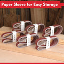WORKPRO 36 Pack 1 x 30 Inch Sanding Belts, Sandpaper Kit, Aluminum Oxide Abrasive Belts, 6 PCS Each of 60/80/120/180/240/400 Grit, Belt Sander Tools for Woodworking, Metal Polishing, Knife Sharpening