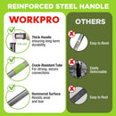 WORKPRO Lawn Leveling Rake, 30” x 10” Rake with 6FT Adjustable Handle | Heavy Duty Leveling Rake with Premium Stainless Steel & No-Slip Grip for Garden, Backyard, Golf Course, Farm, Pasture